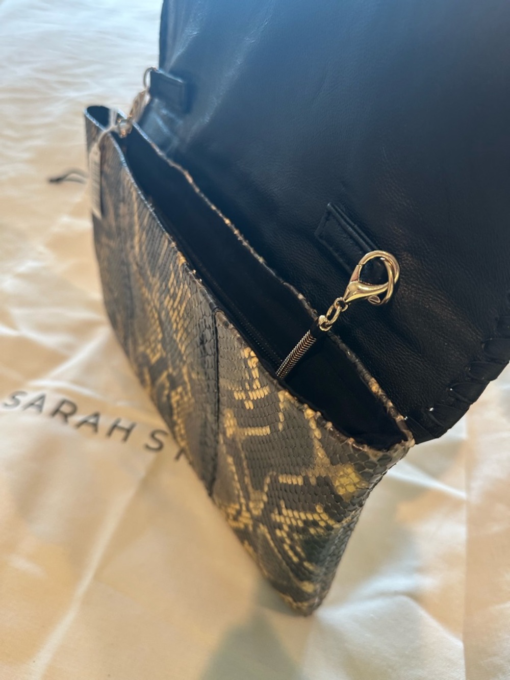 Sarah Stewart Envelope Clutch - Forest Python - Picture 5 of 10